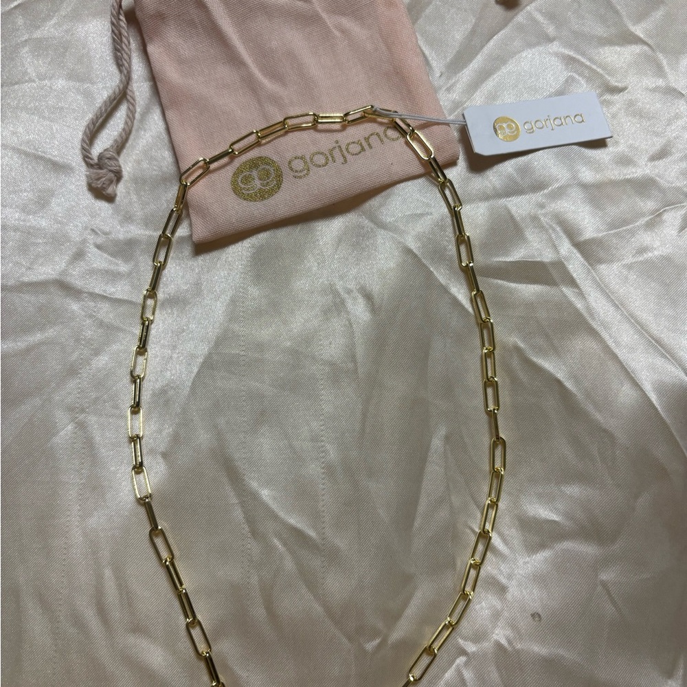Gorjana Gold Paperclip Chain Necklace